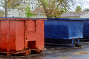 A dumpster ready to haul away junk